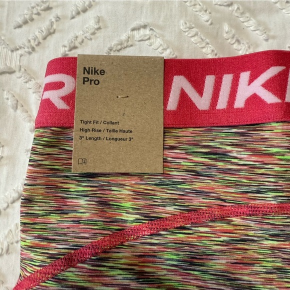 Nike Pro Tight Fit High Rise 3” Length Training Shorts Women’s Various Sizes - Picture 5 of 6